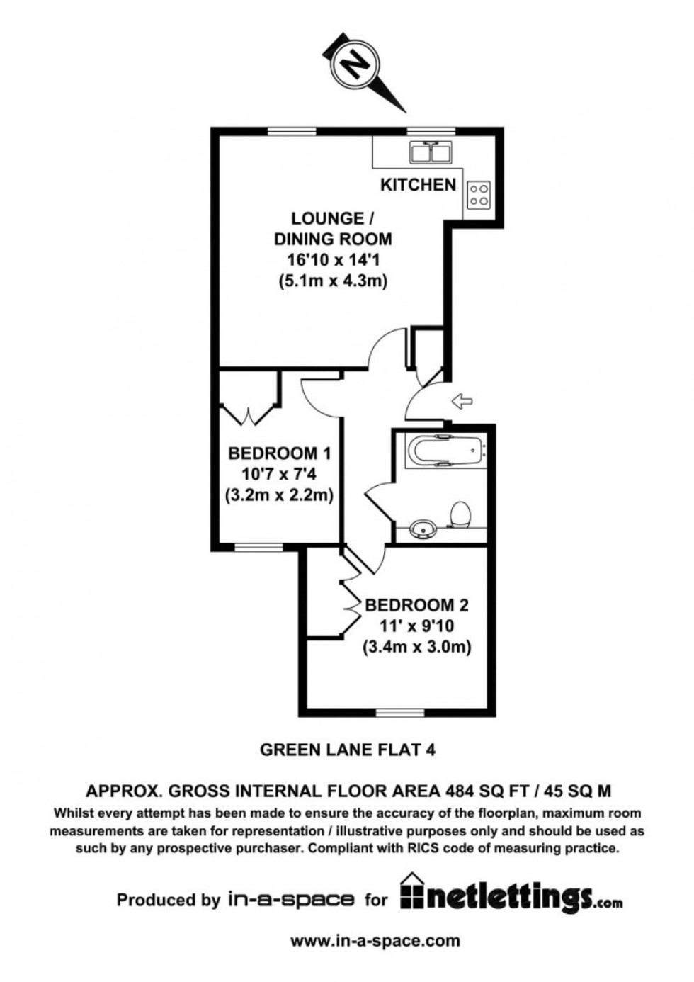 Floorplan for Green Lane, Ilford