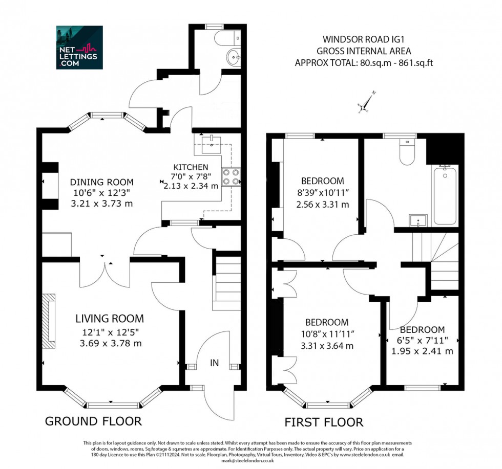 Floorplan for Ilford, Essex