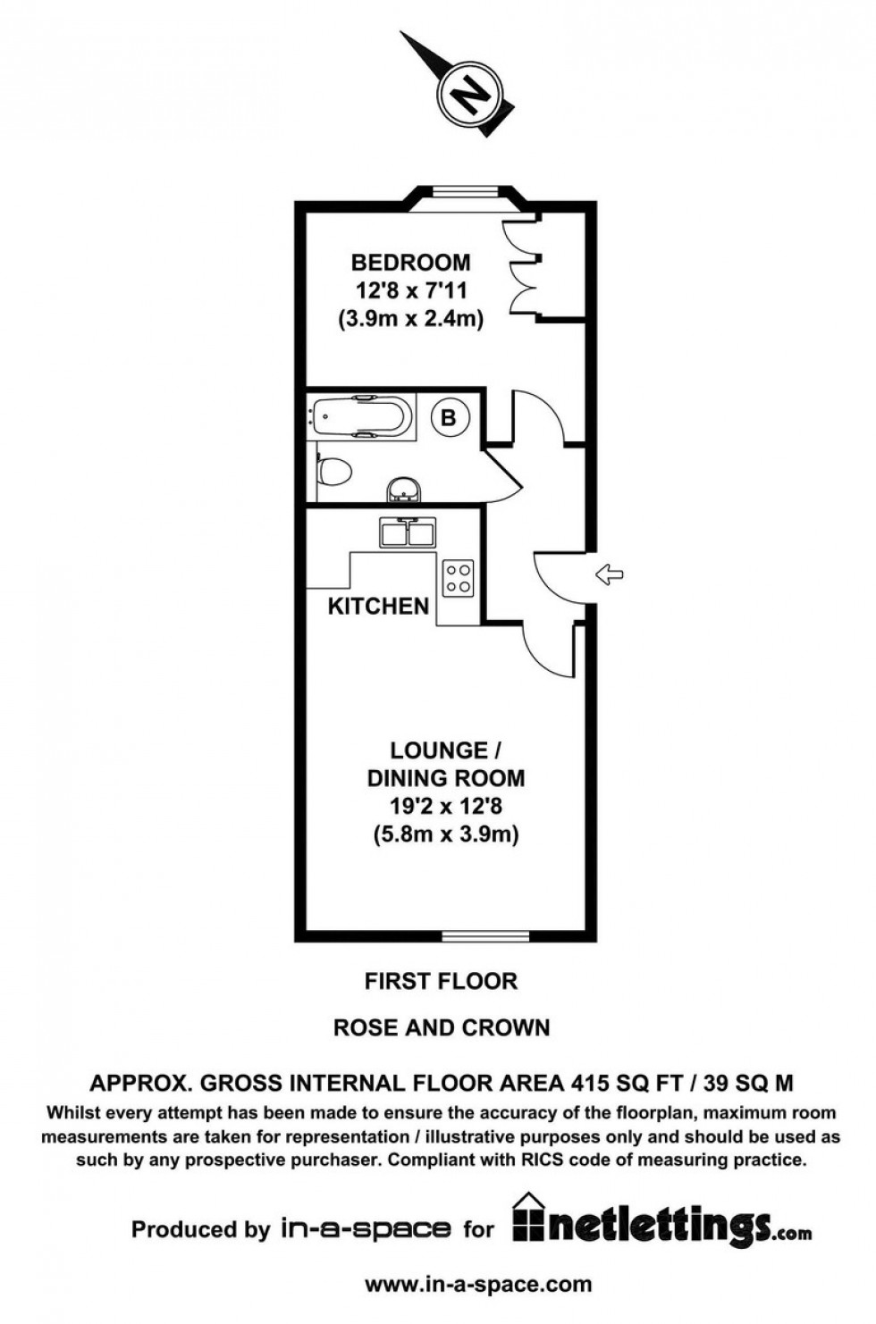 Floorplan for Stroudley Walk, Bow, London