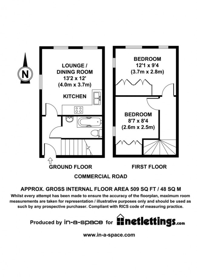 Floorplan for Buross Street, Whitechapel, London