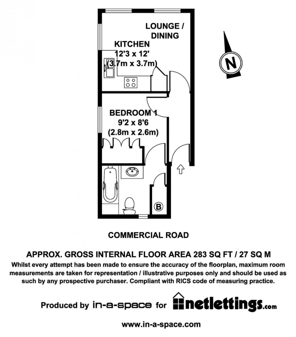 Floorplan for Buross Street, Whitechapel, London