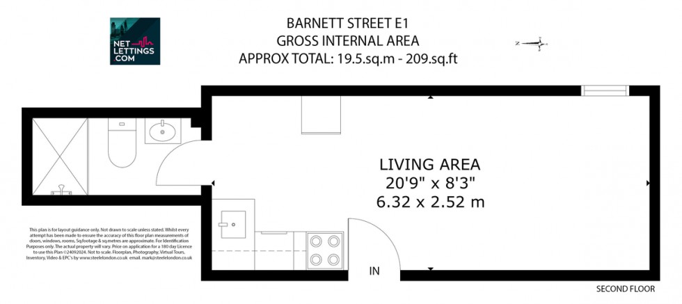 Floorplan for Barnett Street, Whitechapel, London