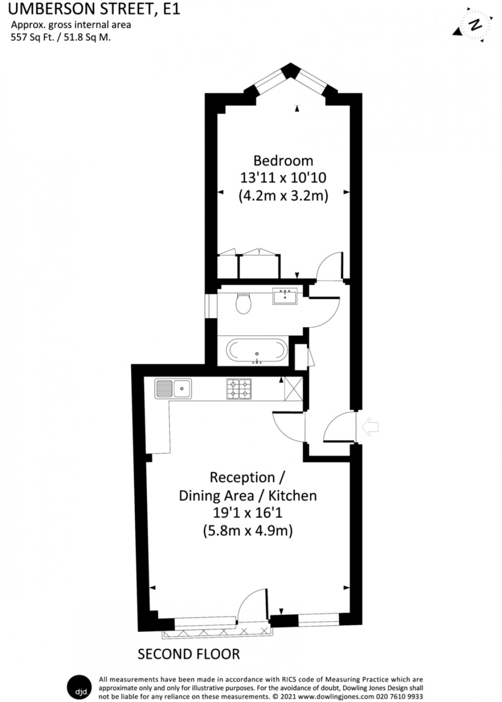 Floorplan for Freetown House, Umberston Street, Whitechapel, London