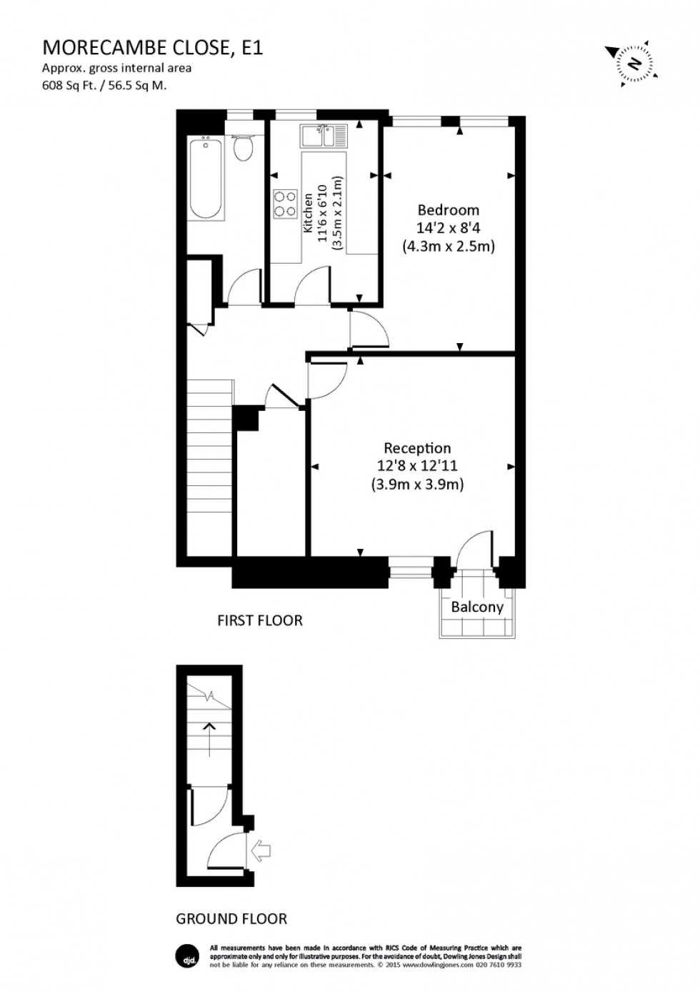 Floorplan for Morecambe Close, London