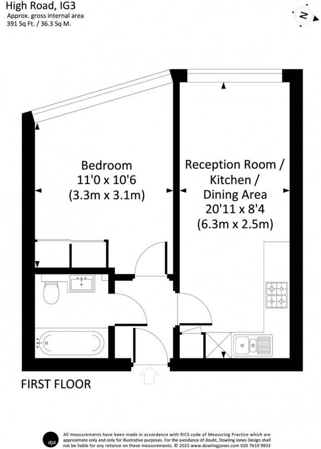 Floorplan for Bains Apartments, High Road, Ilford, Essex