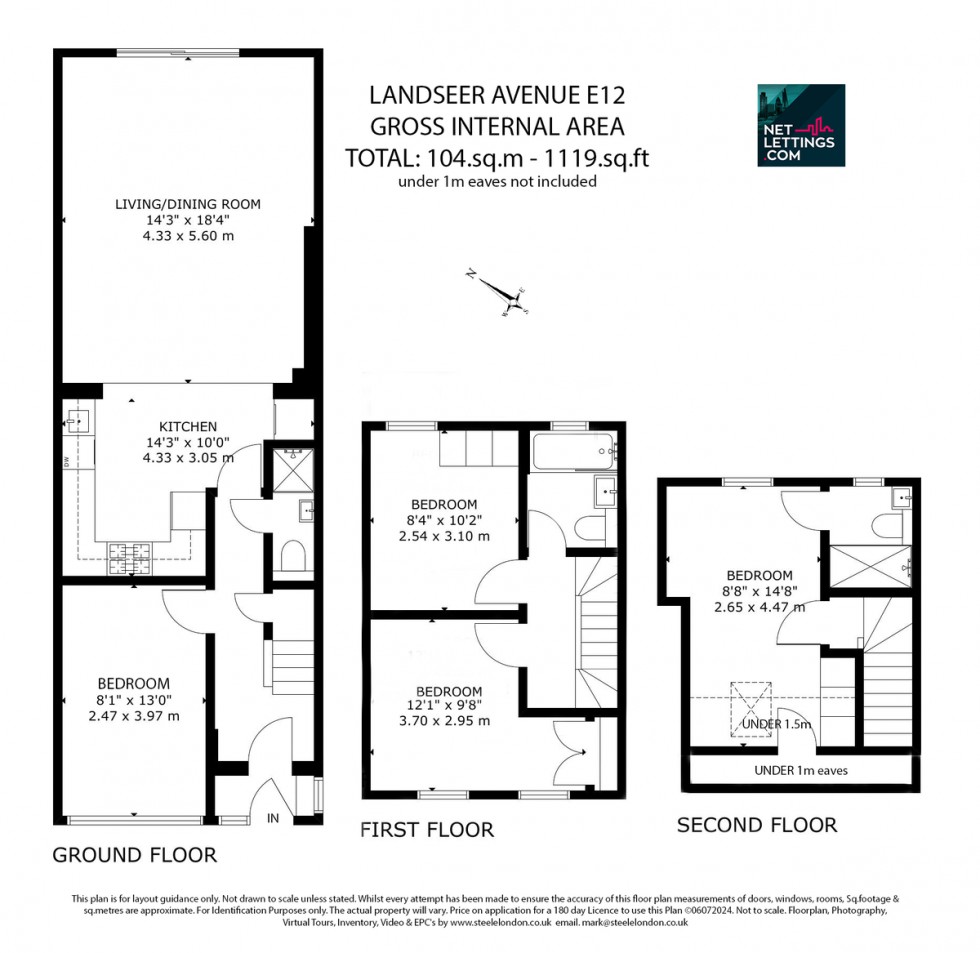 Floorplan for Landseer Avenue, East Ham, London