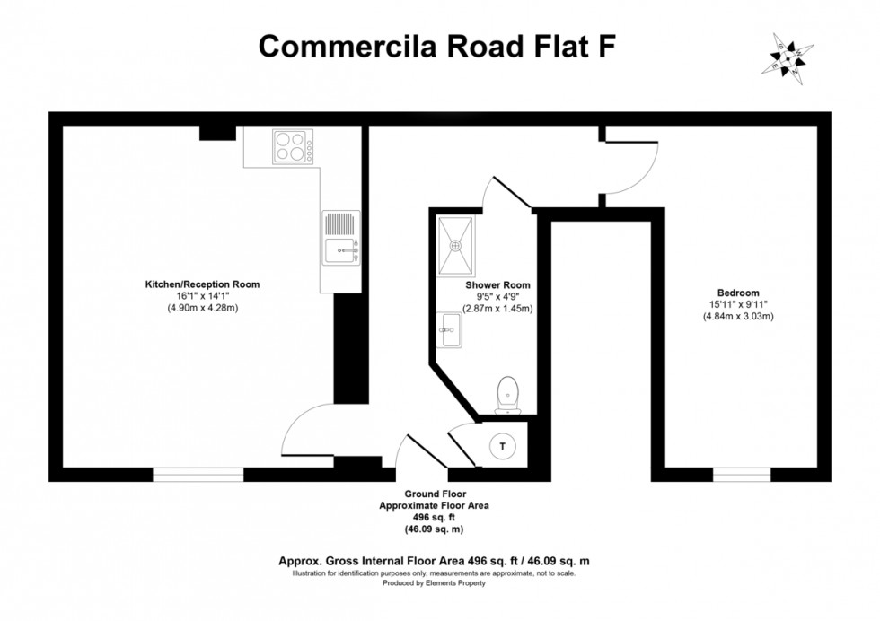 Floorplan for Gallery Apartments, Commercial Road, Whitechapel, London, E1
