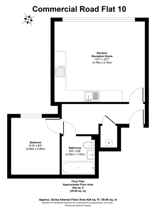 Floorplan for Gallery Apartments, Commercial Road, Whitechapel, London, e1