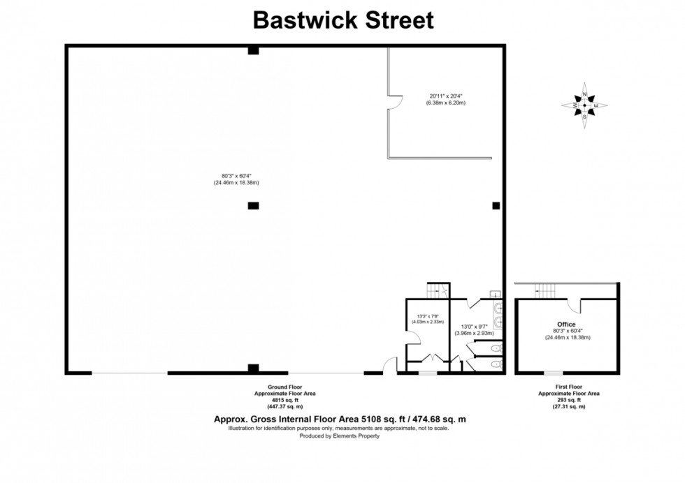 Floorplan for Bastwick Street, London