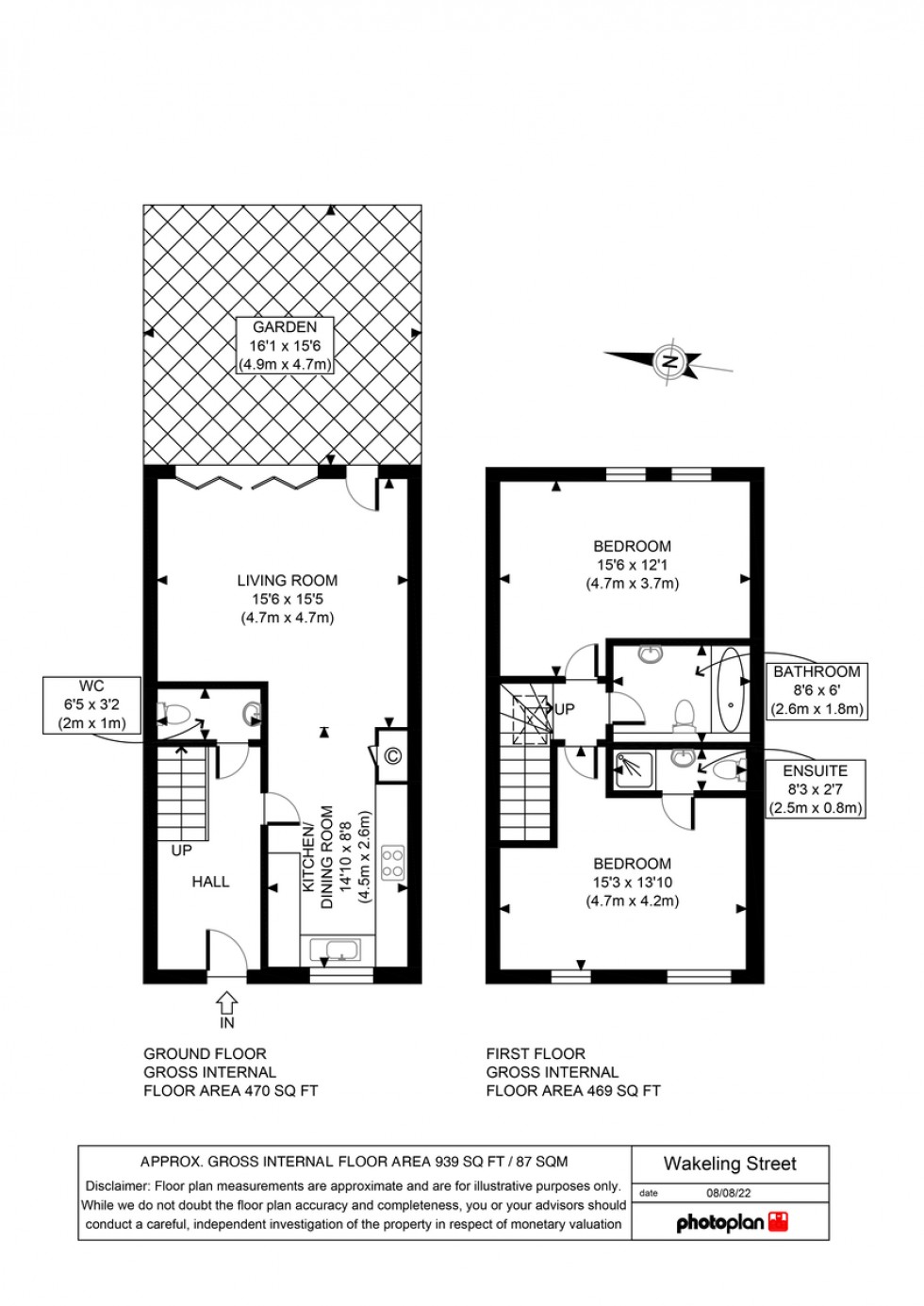 Floorplan for Krupa Mews, Wakeling Street, Limehouse