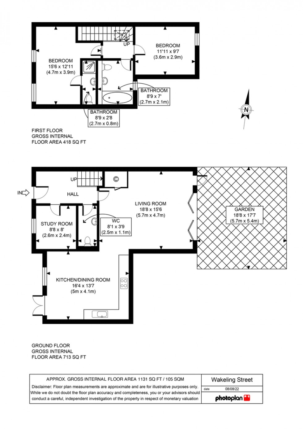 Floorplan for Krupa Mews, Wakeling Street, Limehouse