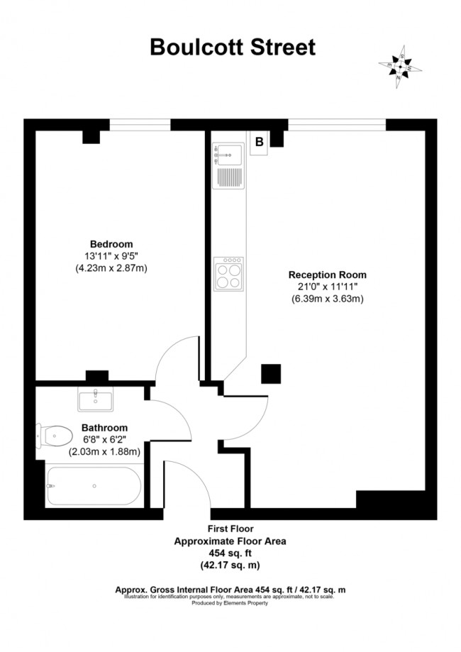 Floorplan for Boulcott Street, London