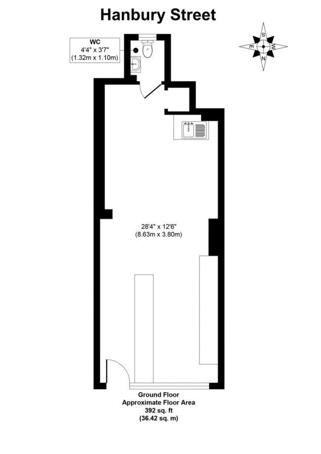Floorplan for Hanbury Street, London