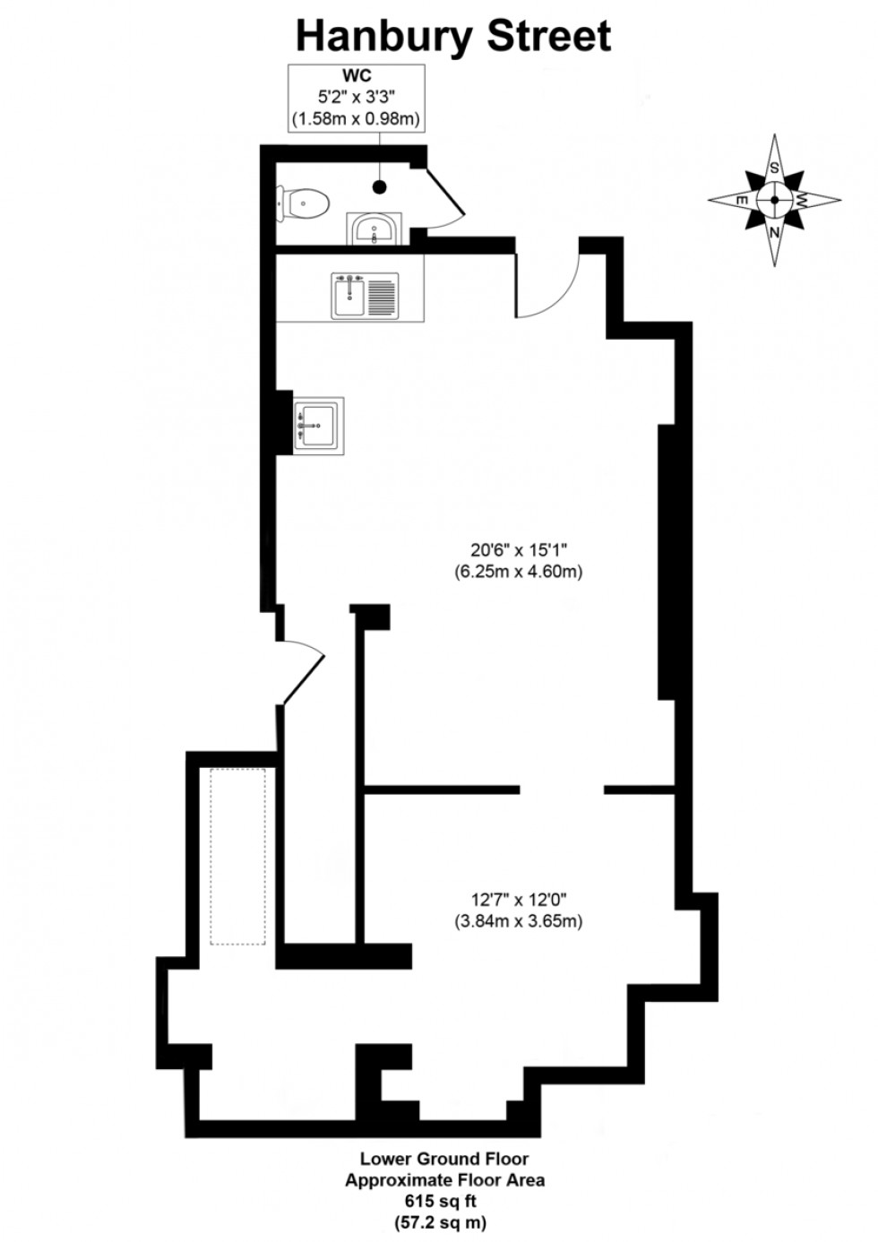 Floorplan for Hanbury Street, London