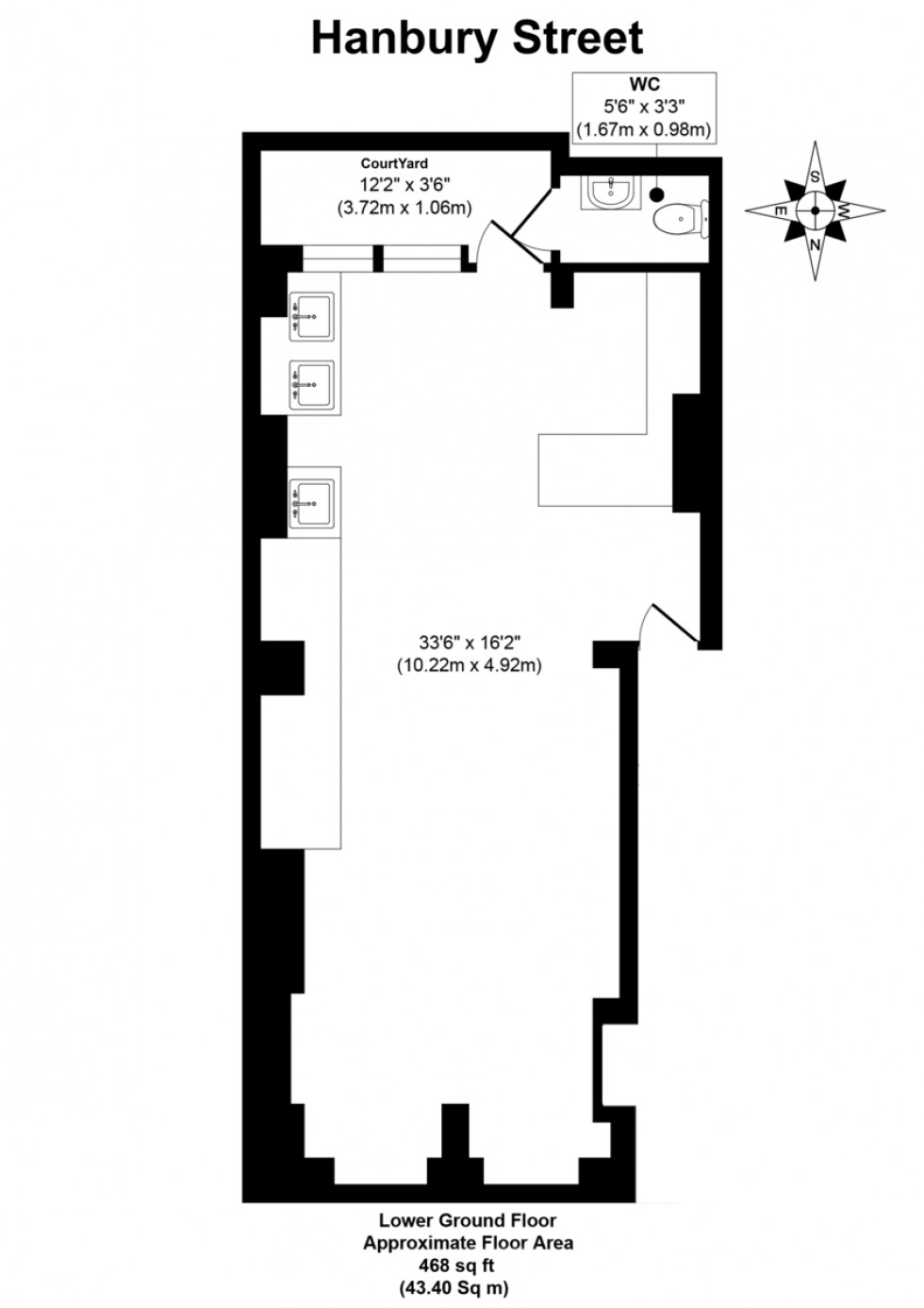 Floorplan for Hanbury Street, London