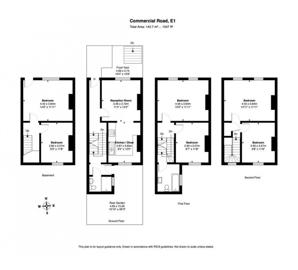 Floorplan for Commercial Road, London
