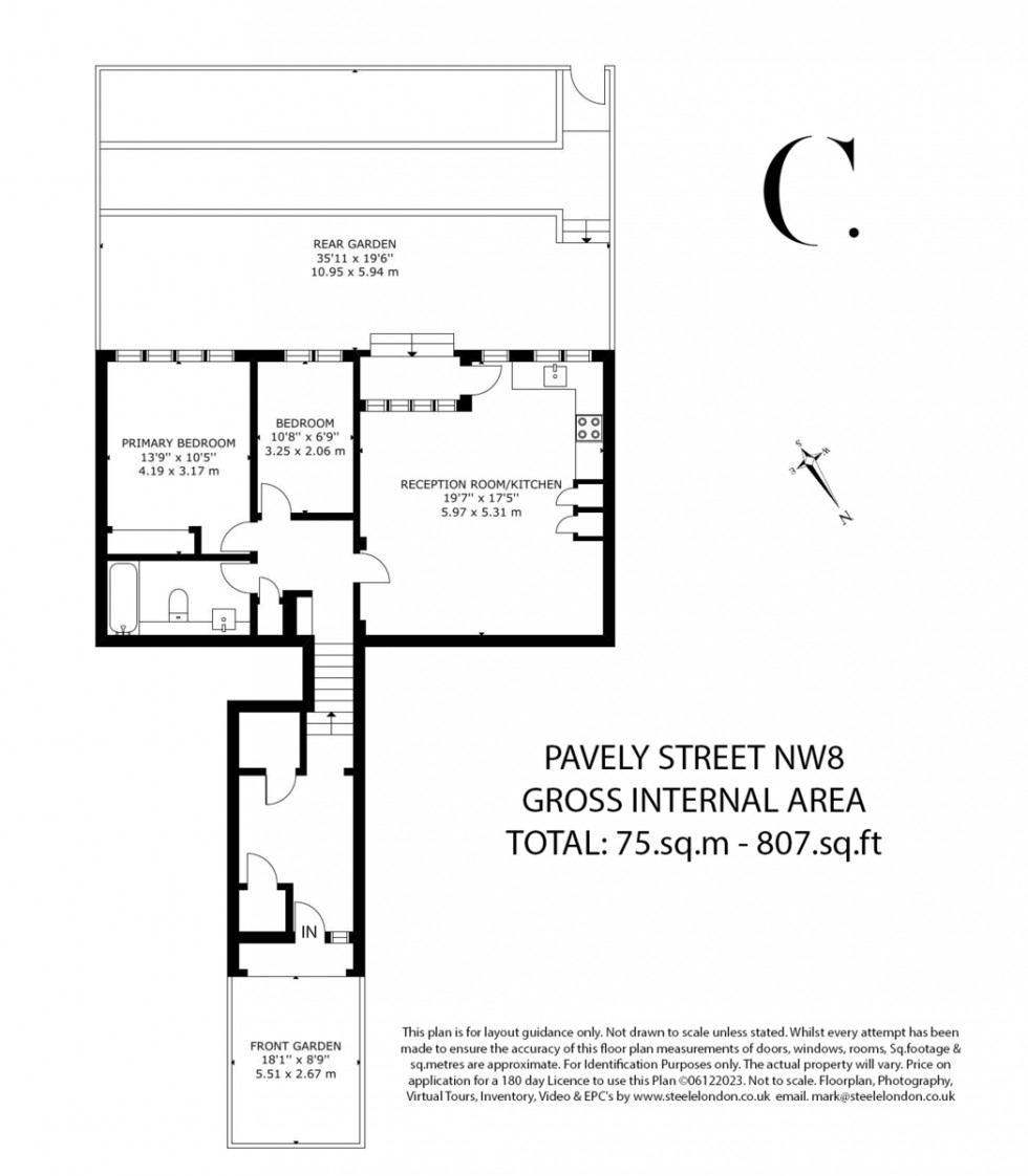 Floorplan for Paveley Street, London