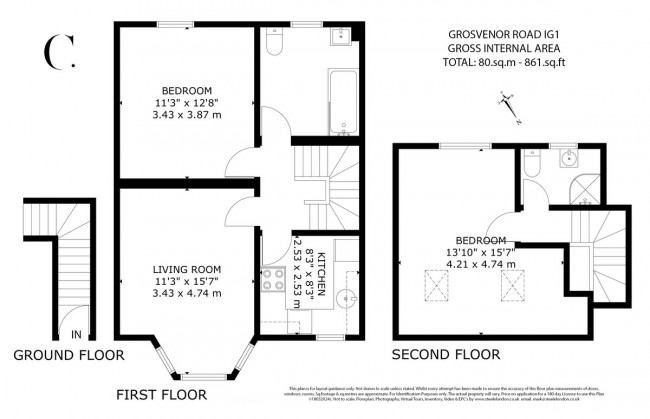 Floorplan for Green Lane, Ilford, Essex