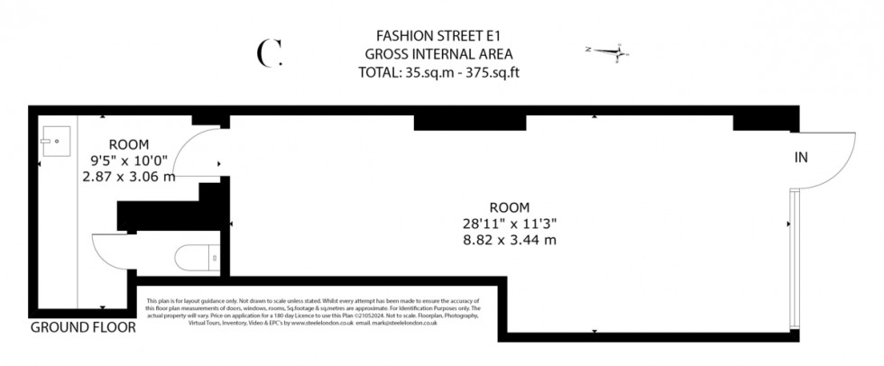 Floorplan for Fashion Street, London
