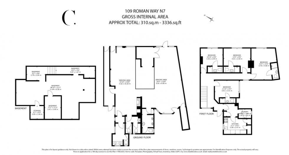 Floorplan for Roman Way, London