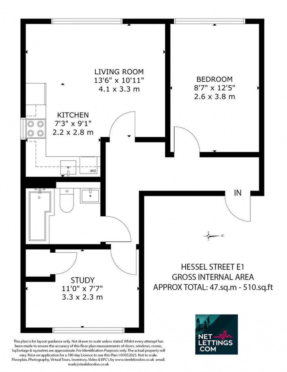 Floorplan for Hessel Street, London