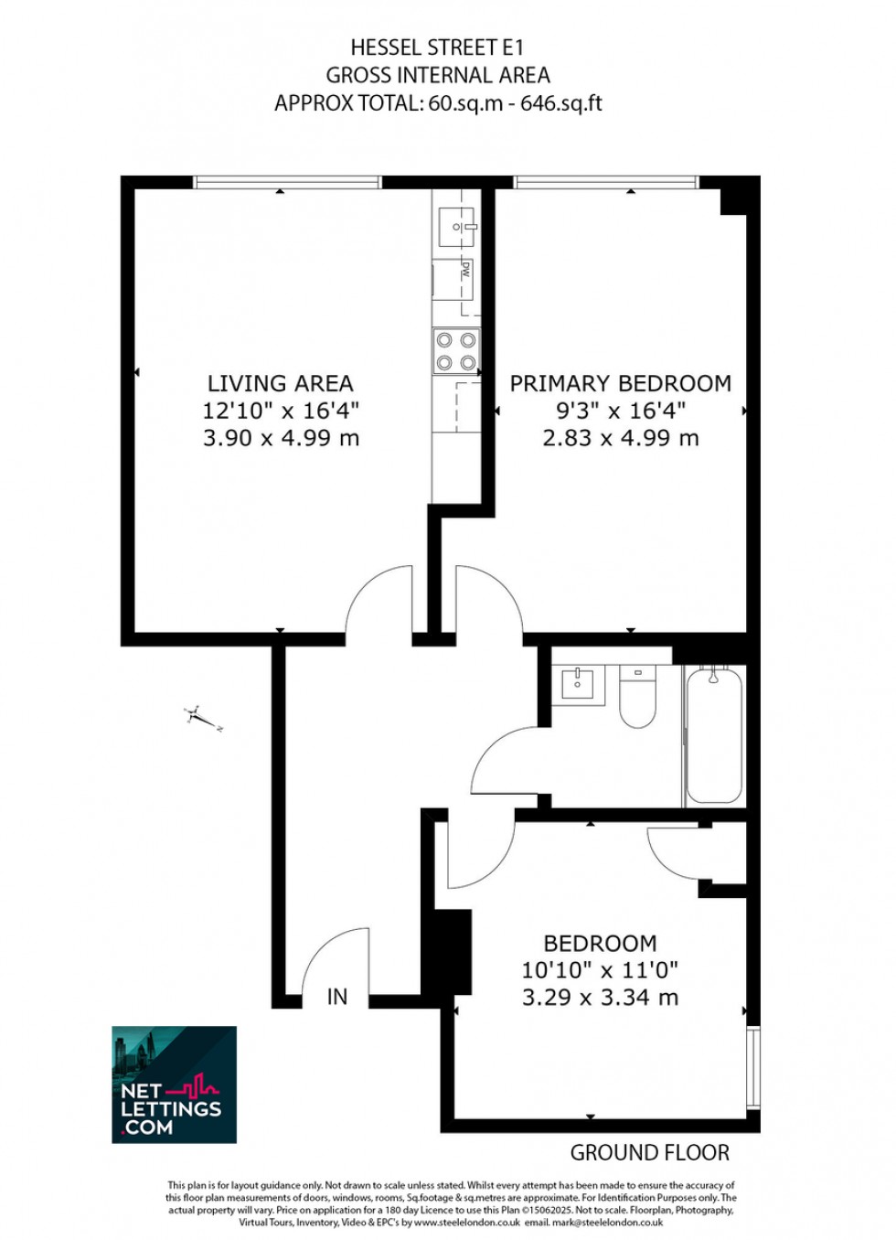 Floorplan for Hessel Street, London