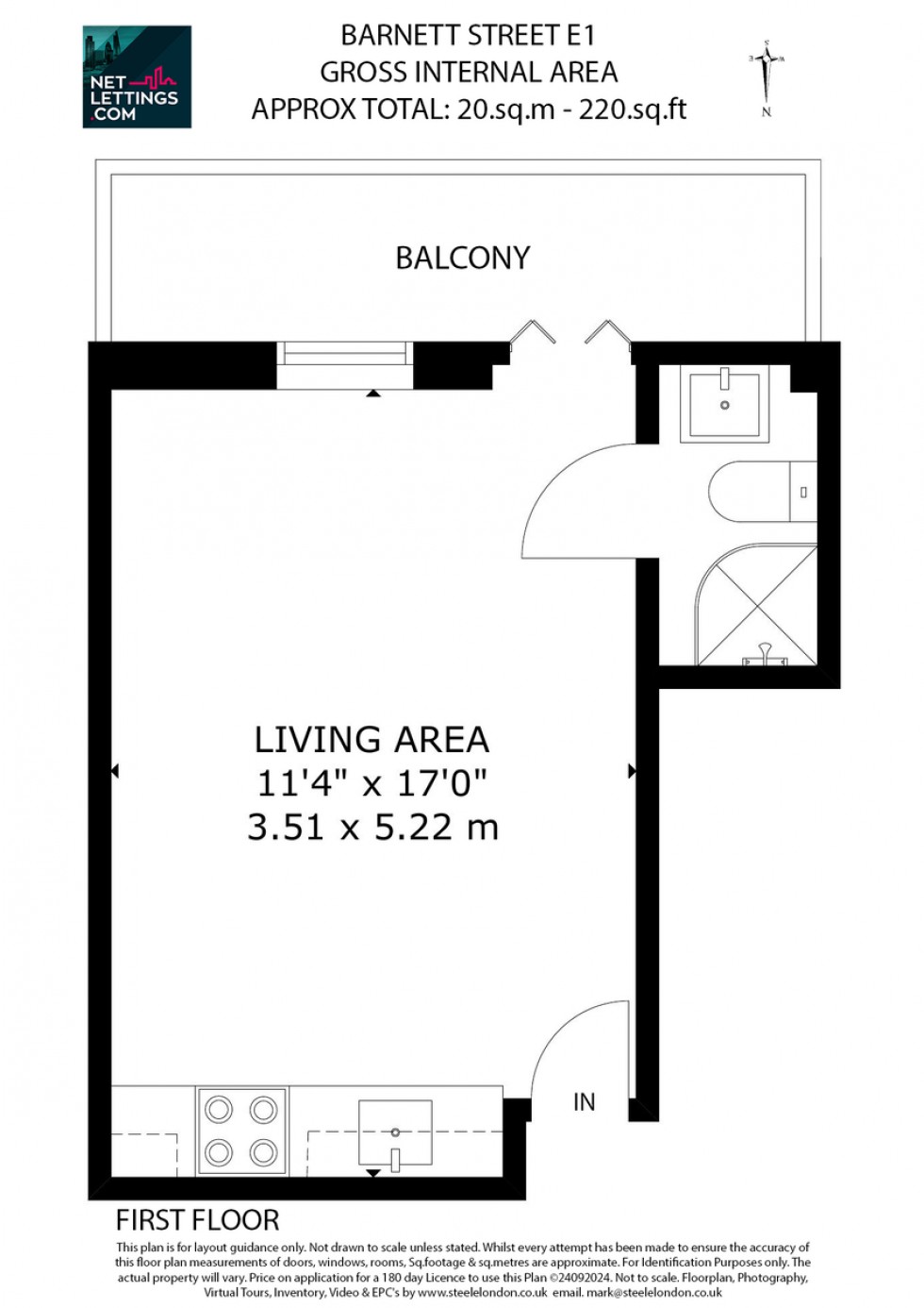 Floorplan for Barnett Street, Whitechapel, London