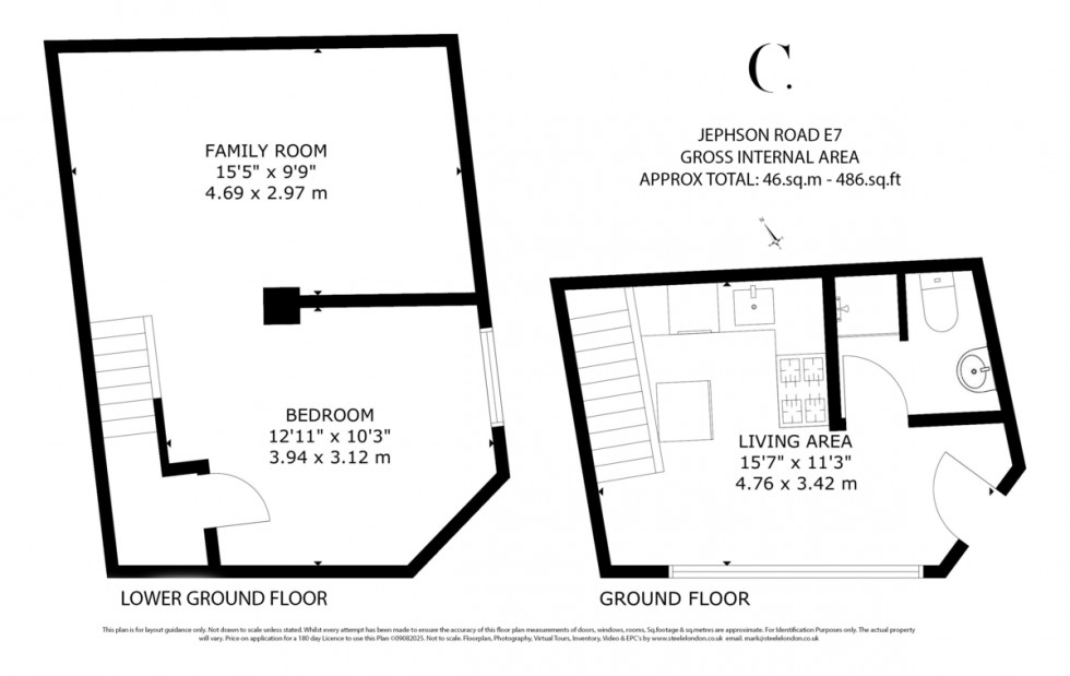 Floorplan for Jephson Road, Forest Gate, E7