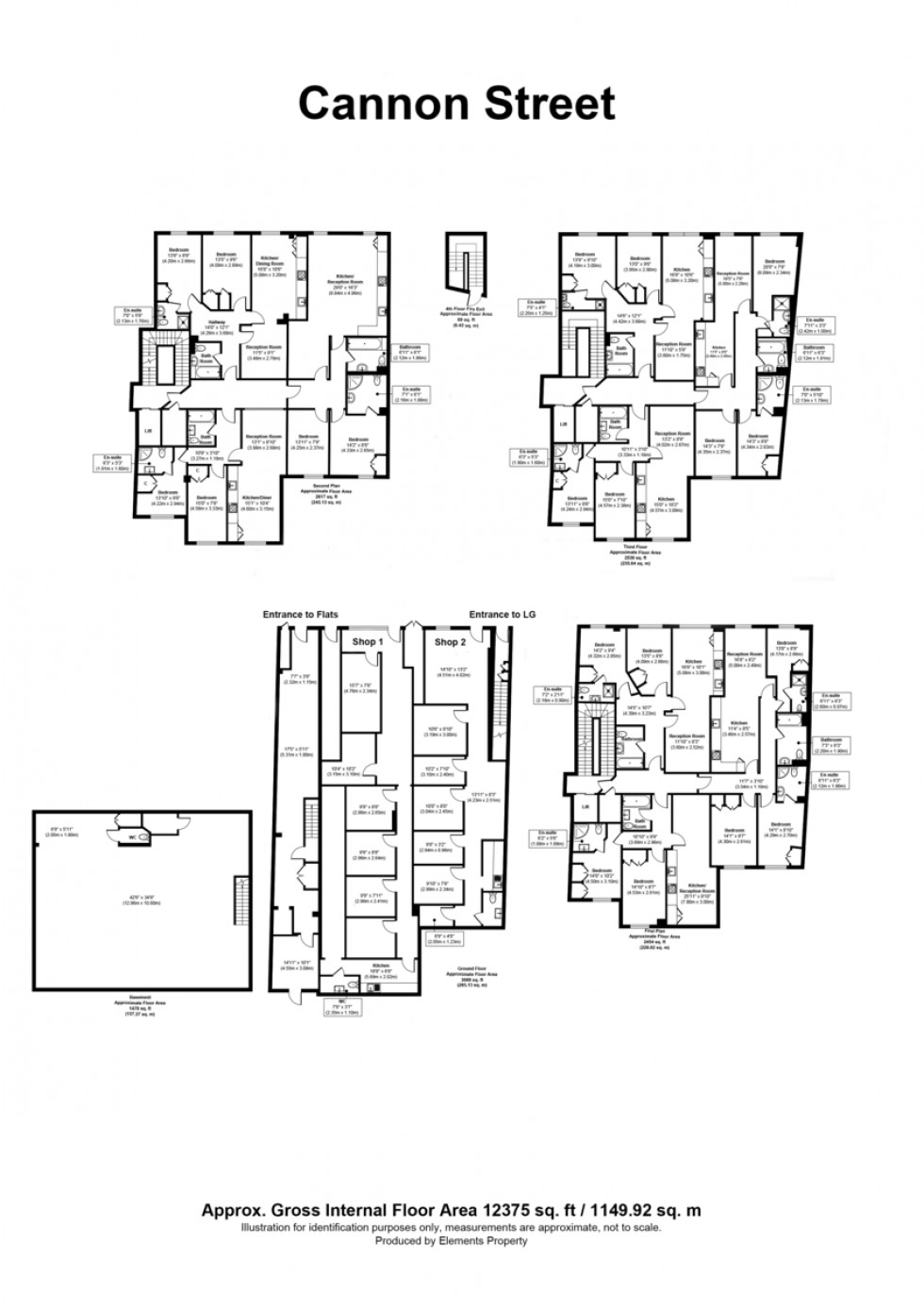 Floorplan for Fabian House, Cannon Street Road