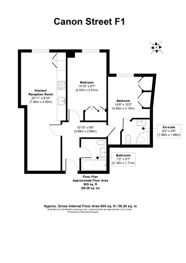 Floorplan for Fabian House, Cannon Street Road