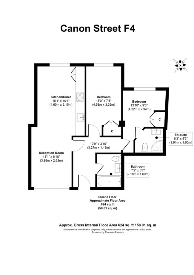 Floorplan for Fabian House, Cannon Street Road