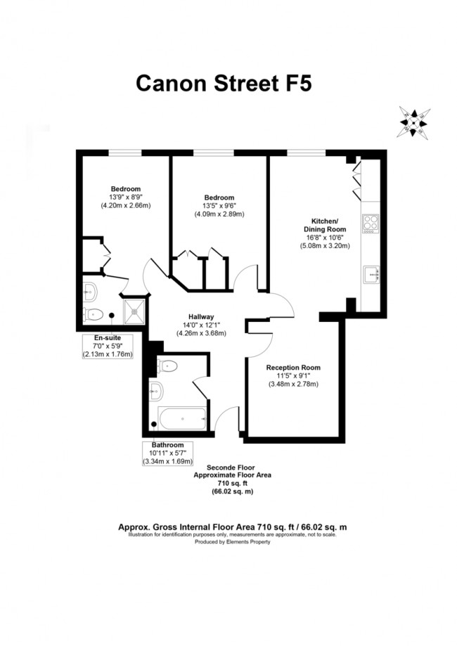 Floorplan for Fabian House, Cannon Street Road