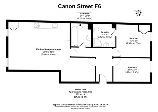 Floorplan for Fabian House, Cannon Street Road