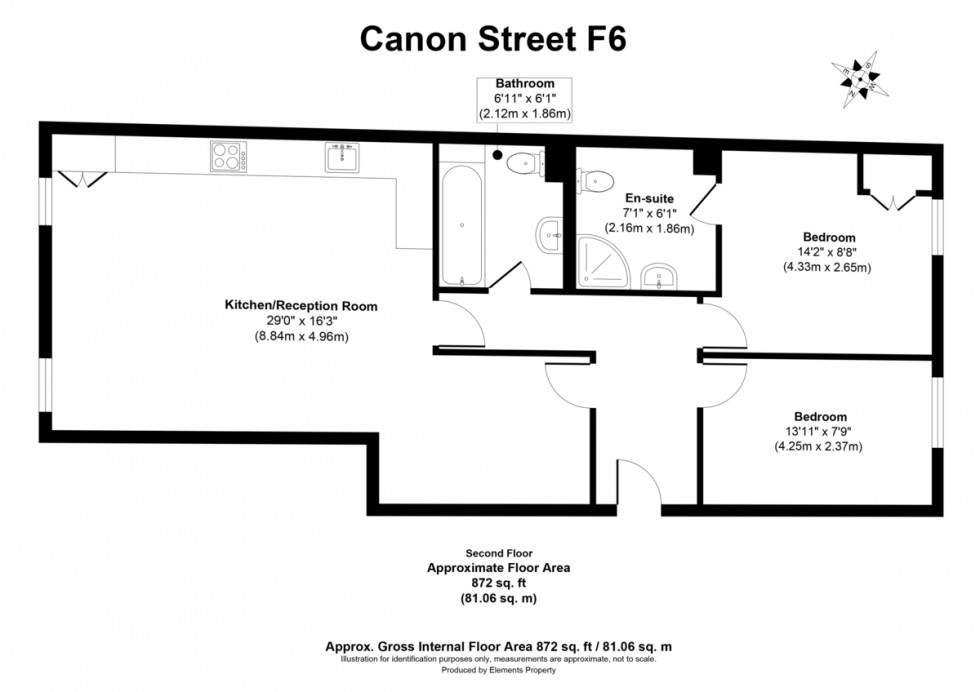 Floorplan for Fabian House, Cannon Street Road